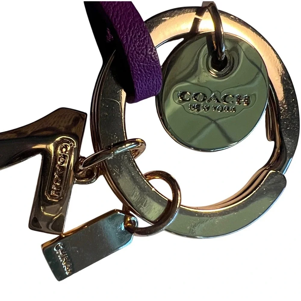 Vintage Coach‎ Lucky Mix Key Ring Key Chain Purse Bag Charm NWOT